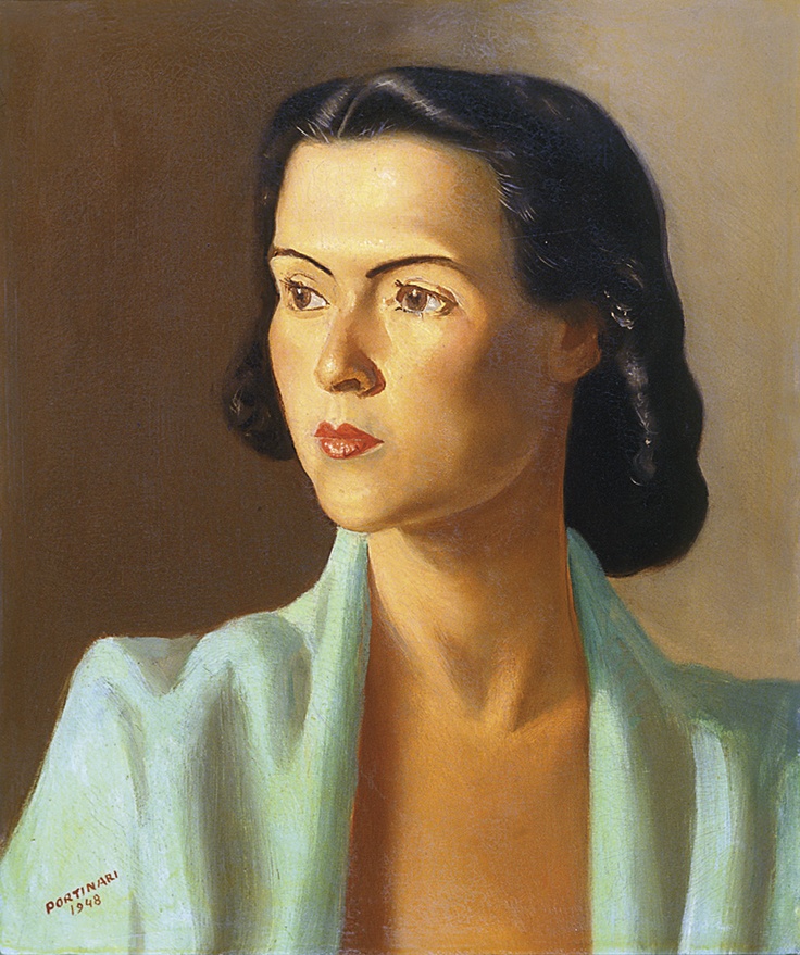 Artist Candido Portinari painting Portrait of a Woman 
